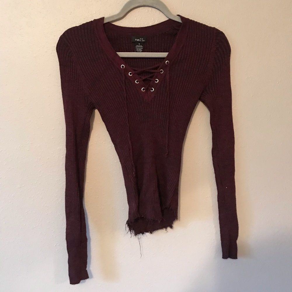 Maroon long sleeve